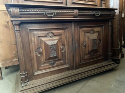 Antica credenza eclettica in legno Fine '800 - immagine 7