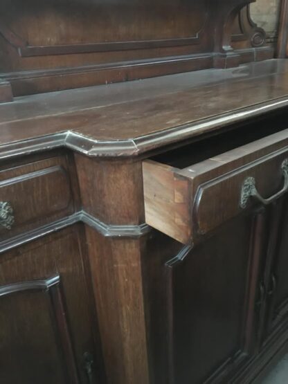 Credenza con alzata in noce fine ‘800 - immagine 6