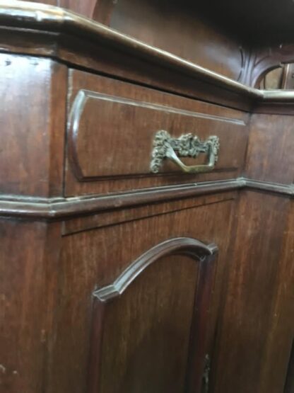 Credenza con alzata in noce fine ‘800 - immagine 8
