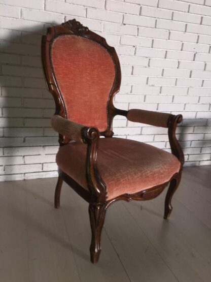 Poltrona per salotto in stile Luigi Filippo - immagine 2