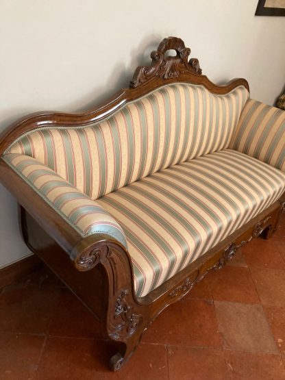 Divano Luigi Filippo  in legno di noce - immagine 3
