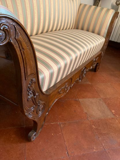 Divano Luigi Filippo  in legno di noce - immagine 4