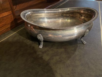 Centrotavola stile Impero  in argento  con piedini