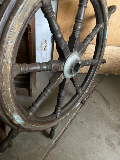 Ruota di Timone Originale della prima metà del 900 - immagine 3