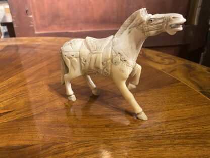 MINIATURE  DI CAVALLI  DIPINTE A MANO IN OSSO PERIODO ‘800 - immagine 9