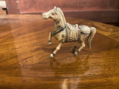 MINIATURE  DI CAVALLI  DIPINTE A MANO IN OSSO PERIODO ‘800 - immagine 5