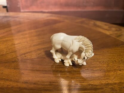 MINIATURE  DI CAVALLI  DIPINTE A MANO IN OSSO PERIODO ‘800 - immagine 7