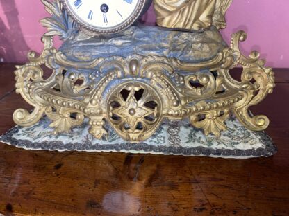 Orologio francese in antimonio dorato - immagine 6