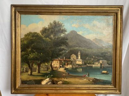 Giuseppe Canella (Verona, 1788 – Firenze, 1847) - " Paesaggio lagunare"