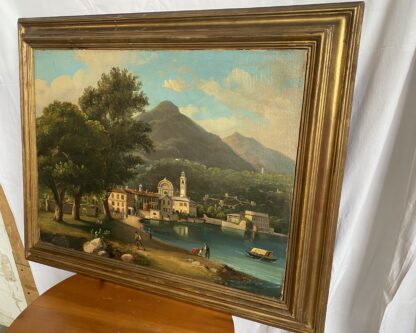 Giuseppe Canella (Verona, 1788 – Firenze, 1847) - " Paesaggio lagunare" - immagine 6