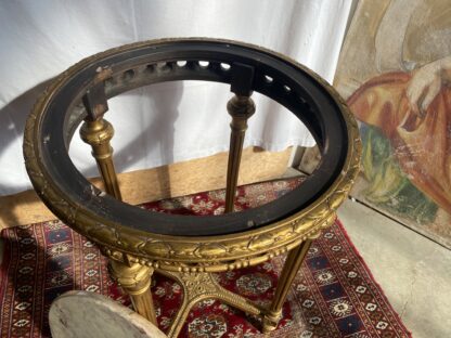 Tavolino in stile Luigi XVI con piano in marmo - immagine 8