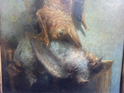 Dipinto olio su tela  "natura morta"   firmato  A.Poloni  e datato 1921 - immagine 3