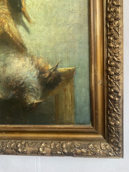 Dipinto olio su tela  "natura morta"   firmato  A.Poloni  e datato 1921 - immagine 4
