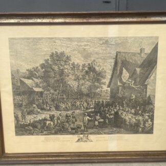 Grande  Stampa " la Festa fiamminga"   metà 1700