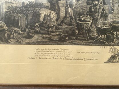 Grande  Stampa " la Festa fiamminga"   metà 1700 - immagine 13