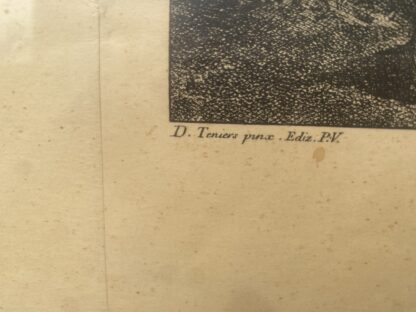 Grande  Stampa " la Festa fiamminga"   metà 1700 - immagine 10