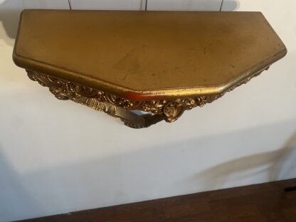 Console con specchiera in legno dorato - immagine 4