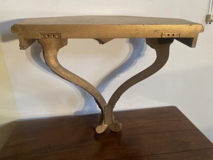 Console con specchiera in legno dorato - immagine 11