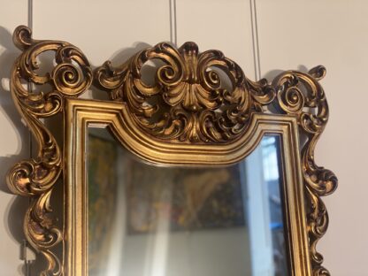 Console con specchiera in legno dorato - immagine 8