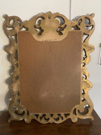 Console con specchiera in legno dorato - immagine 7