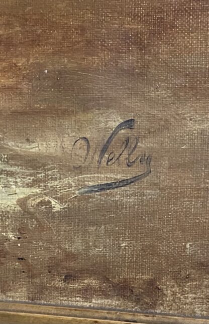 Antico dipinto inglese  della seconda metà 800 - immagine 3