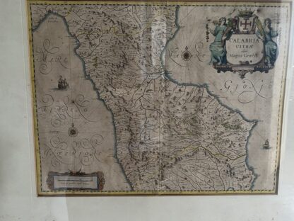 Incisione cartografica ritraente la parte settentrionale della Calabria - immagine 3