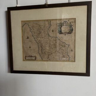 Incisione cartografica ritraente la parte settentrionale della Calabria