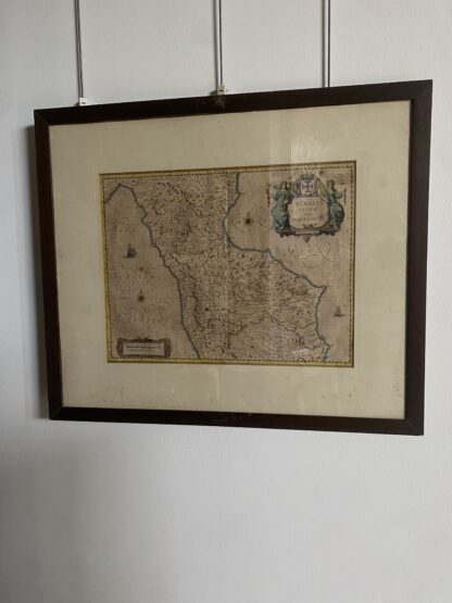 Incisione cartografica ritraente la parte settentrionale della Calabria