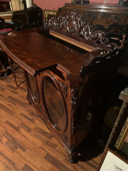 Elegante vetrina Napoleone III in mogano - immagine 8