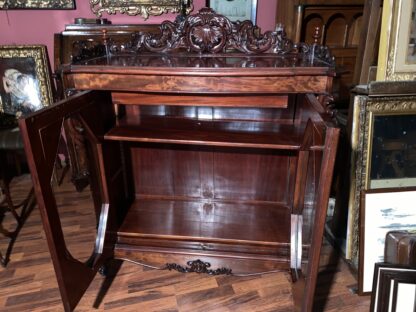 Elegante vetrina Napoleone III in mogano - immagine 5