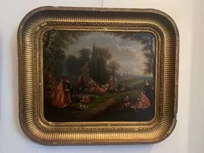 Bellissima coppia di quadri francesi " Scene di genere" di inizio XIX secolo - immagine 4