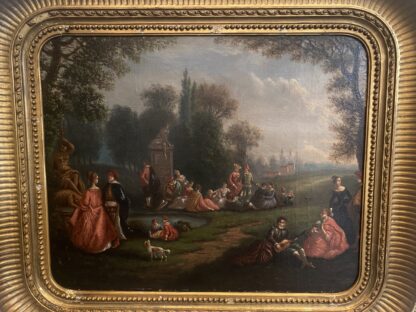 Bellissima coppia di quadri francesi " Scene di genere" di inizio XIX secolo - immagine 5