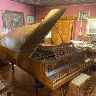 Bellissimo pianoforte  inglese  a coda in radica di metà '800