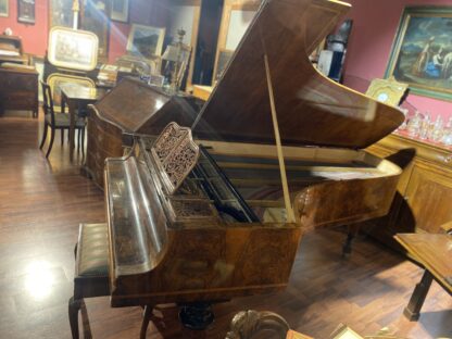 Bellissimo pianoforte  inglese  a coda in radica di metà '800 - immagine 3