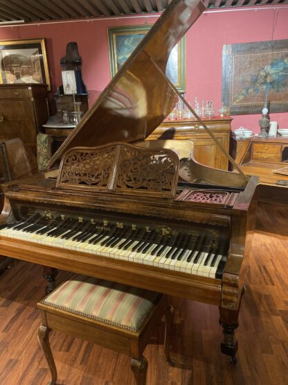 Bellissimo pianoforte  inglese  a coda in radica di metà '800 - immagine 6