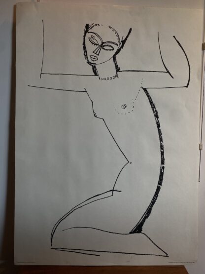 Stampa in edizione limitata "Cariatide" di Modigliani