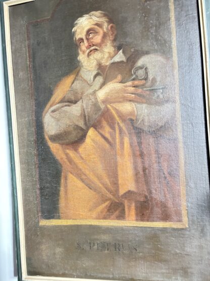 Grande dipinto religioso del XVII secolo,  S. PETRU - immagine 6