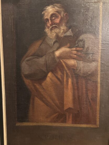 Grande dipinto religioso del XVII secolo,  S. PETRU - immagine 8