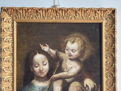 Antico dipinto Madonna col bambino del XVII secolo - immagine 7