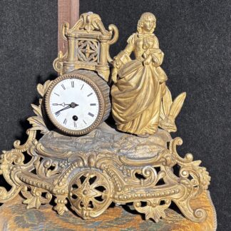 Orologio francese in antimonio fine '800
