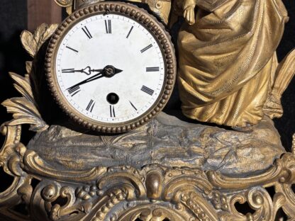 Orologio francese in antimonio fine '800 - immagine 5