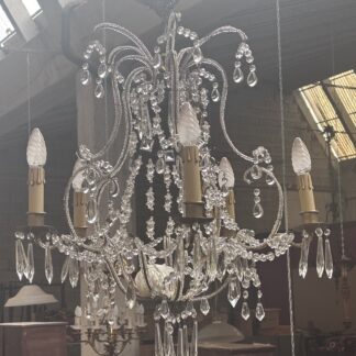 Set di  4 Lampadari  antichi in cristallo