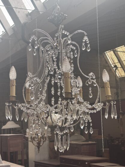 Set di  4 Lampadari  antichi in cristallo