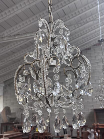 Set di  4 Lampadari  antichi in cristallo - immagine 10