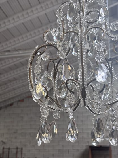 Set di  4 Lampadari  antichi in cristallo - immagine 9