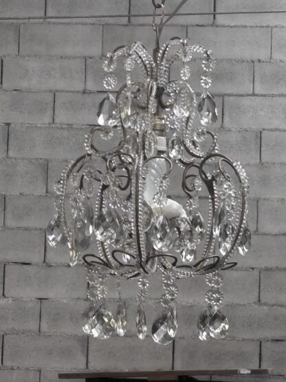 Set di  4 Lampadari  antichi in cristallo - immagine 8