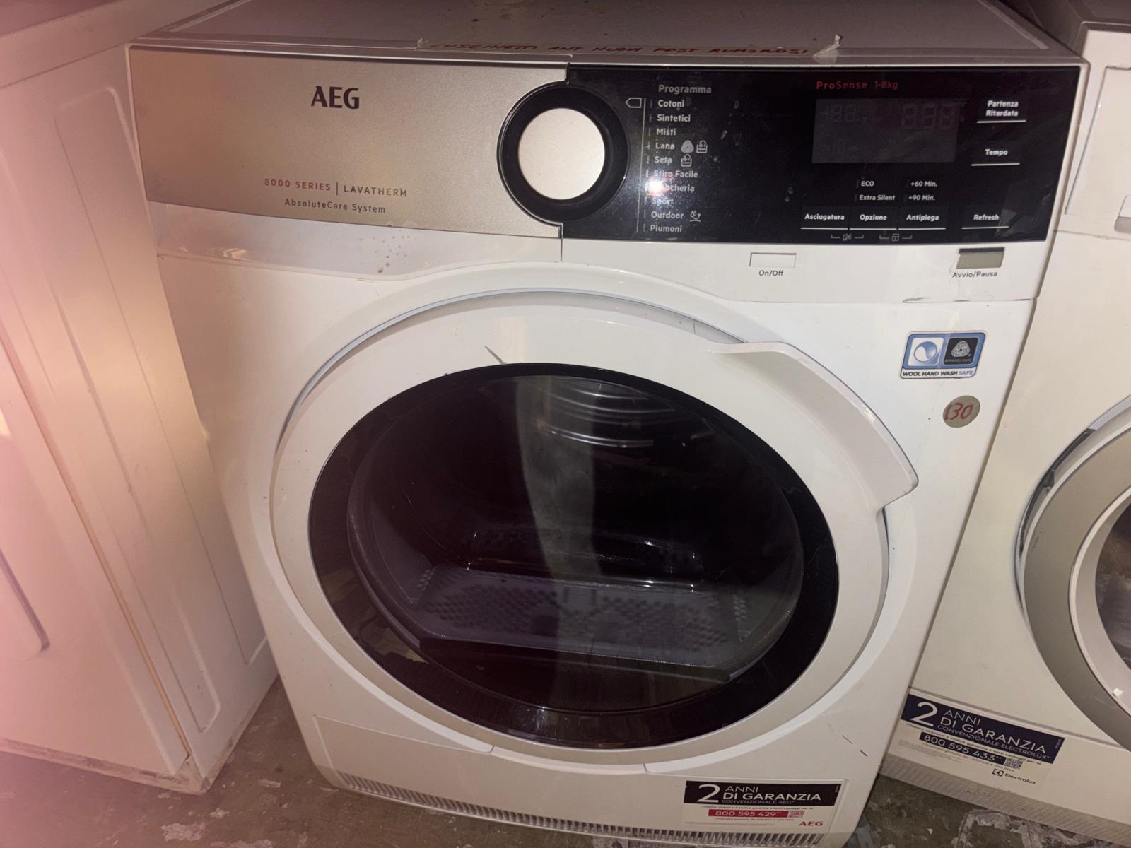 Asciugatrice AEG, 1-8kg, Classe A+++ NO SPEDIZIONE