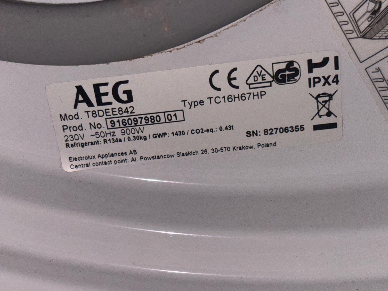 Asciugatrice AEG, 1-8kg, Classe A+++ NO SPEDIZIONE - immagine 3