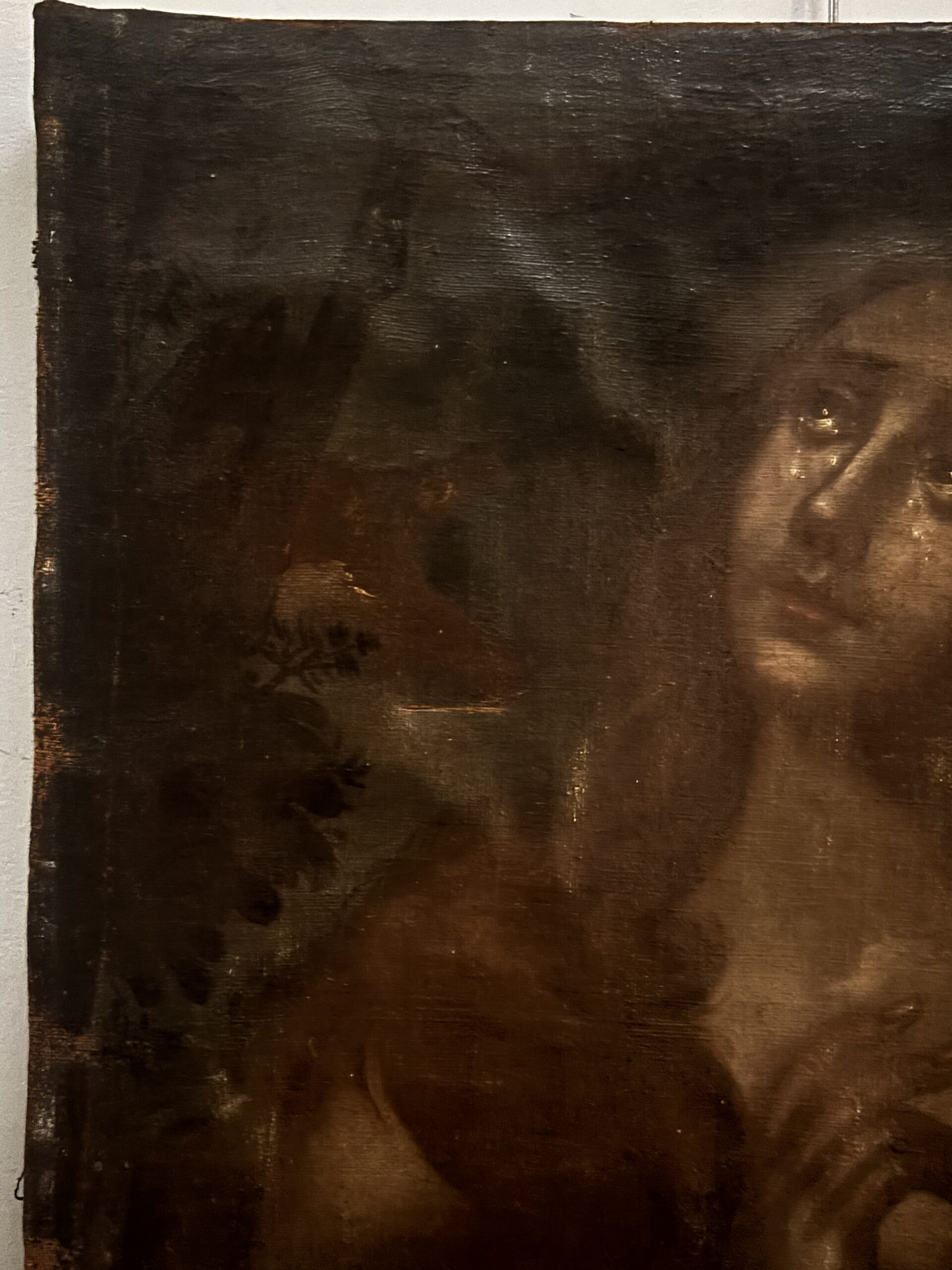 Dipinto antico, olio su tela, Santa Maria Maddalena penitente, del XVII secolo (Seicento). - immagine 5