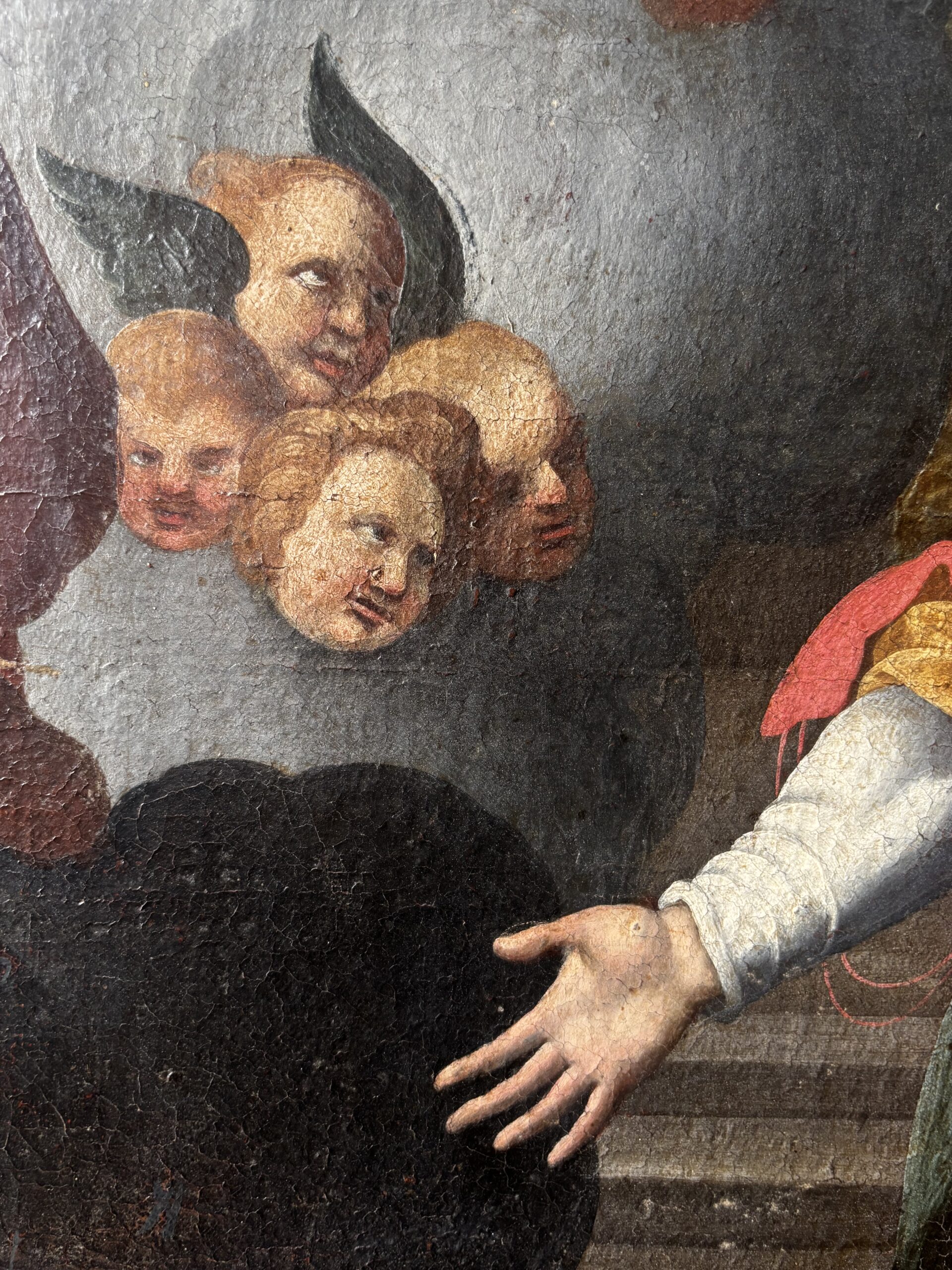 Scuola Italiana del XIX Secolo - Grande Annunciazione in stile Neo-Barocco (ispirata ai modelli lombardi del Seicento) - immagine 6
